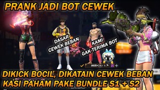 PRANK GLOBAL JADI BOT CEWEK, DIKATAIN CEWEK BEBAN SAMA BOCIL SONGONG, AUTO KASIH PAHAM PAKE SET S1