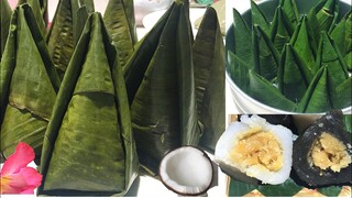 BÁNH ÍT BỘT GẠO- Món bánh quê làm từ bột gạo với hương lá mơ thơm lừng bánh dẻo ngon theo kiểu xưa