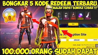 BONGKAR 5 KODE REDEEM FREE FIRE TERBARU HARI INI 26 SEPTEMBER 2021 RESMI DARI GARENA FREE FIRE