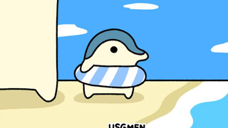 【宝可梦】火球鼠的海水浴