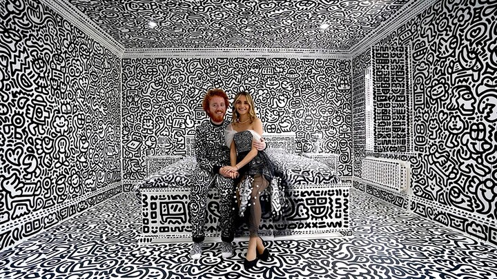 Mr Doodle's stunning new work took two years to paint his house!