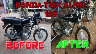 HONDA TMX ALPHA 125 SCRAMBLER BUILD!