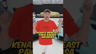 Kenapa Mrbeast Pakai Bahasa Indonesia? ternyata ini alasanya #shorts