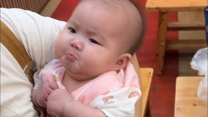 This 2-month-old baby gets so upset the second you tease her about not giving her food!
