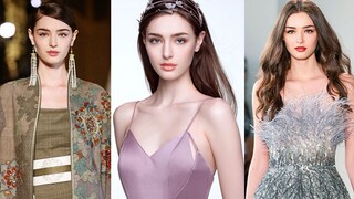Kulit bagaikan salju, paras yang cantik. Model Ukraina generasi baru *Sandra Brinza* kompilasi video *Sandra Brinza*
