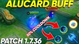 ALUCARD BUFF ULTIMATE COOLDOWN 50% UPDATE PATCH NOTE 1.7.36 ADVANCE SERVER MOBILE LEGENDS