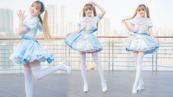 ผ้าไหมสีขาวและหางม้าคู่คือมาตรฐานของสาวหวาน! [ท่าเต้นต้นฉบับ] แฟนๆ