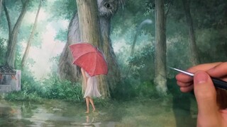 [Opaque watercolor] When watercolor meets animation