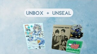 UNBOX/UNSEAL #27: Bóc tem Chainsaw man vol 3 + mở hộp đơn shopee từ AMAK