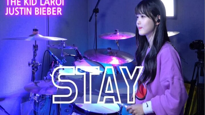 没有花哨的动作，直接鼓打起来！Justin Bieber《Stay》架子鼓COVER