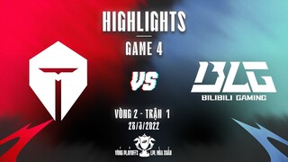 TES vs BLG | Highlights - Game 4 | Playoff Vòng 2 - Trận 1 | LPL Mùa Xuân 2022