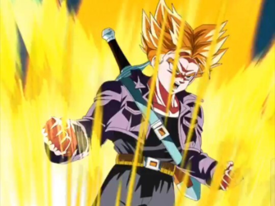 The one who's going to take care of you is Super☆Universe☆InvincibleBigHandedMan☆Trunks! --Hah?!