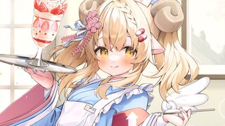 主人请尽情享用，我……的这份充满爱💗的草莓巴菲~【动态壁纸】
