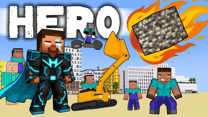 HELP Herobrine To Send Back The Mega Bedrock - oreE TV Minecraft Animation