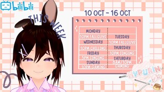 10 October - 16 October Hypu's Stream Schedule!