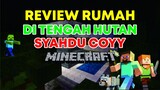 Review Rumah di Tengah Hutan Syahdu Coyy | Minecraft PE 2022 Terbaru