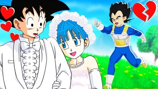 GOKU se MARIE avec la COPINE de VEGETA, il est JALOUX ! Fortnite Dragon Ball