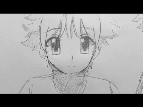 How to draw: Killua Zoldyck | anime boy drawing tutorial | step by step