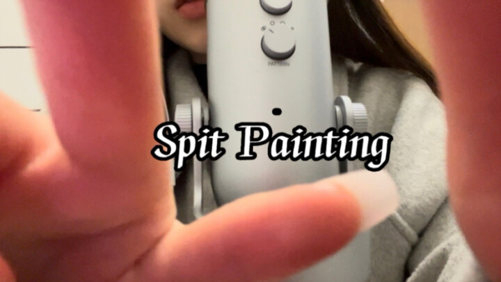 【Spit Painting】Instant Sleep with Numb, Salty Water Paint and Muffled English Whispers