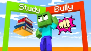 Monster School: Destiny run challenge - Baby Zombie became Hero | Minecraft Animation