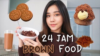 24 JAM CUMAN MAKAN YANG WARNA COKLAT DOANG!!!