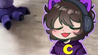 The sleepy cat almost ate my cat