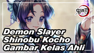 Gambar Kelas Ahli (Shinobi Kocho) Sangat Cantik! | Proses Menggambar | Demon Slayer_1