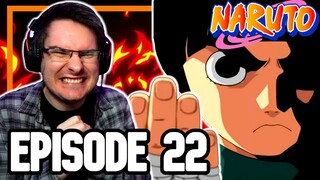 ROCK LEE VS SASUKE!! | Naruto Episode 22 REACTION | Anime Reaction