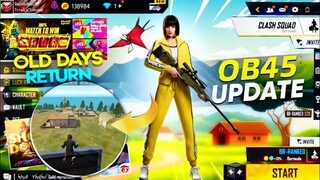 പഴയ PEAK തിരിച്ച് വരും🔥💯| OB45 UPDATE CHANGES | NEW EVENTS AND UPDATES | FREEFIRE MALAYALAM