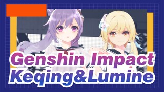 [Genshin Impact/MMD] JK Style Keqing&Lumine - Nōshō Sakuretsu Girl