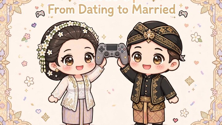 P1 & P2 Press Start to RSVP 🎮 | Chibi Jawa Wedding From Dating to Married