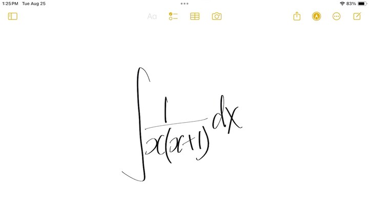 Integrate 1/(x(x+1) dx