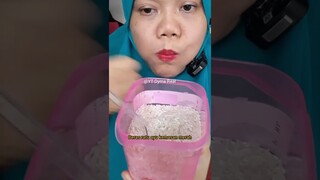 DYMA |ASMR RAW RICE EATING |Makan Beras | asmrrawriceeating| #asmrsounds  #asmr #shorts #mukbang