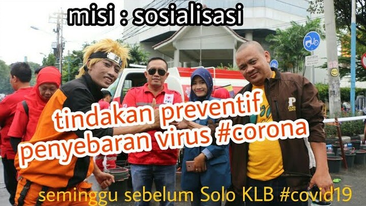 Naruto misi cegah #corona di solo