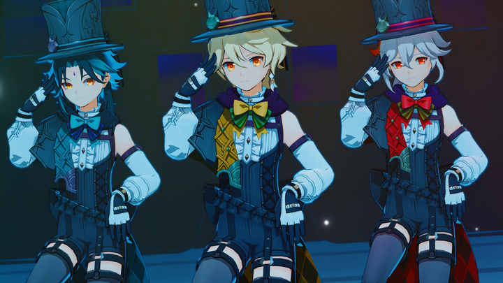 [Genshin Impact MMD]｢INTERGALACTIA｣《Xiao, Sora, Kaedehara Manyo》