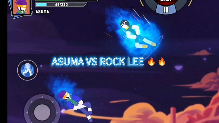 match panass ASUMA VS ROCK LEE 🔥