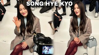 ARRIVAL: SONG HYE KYO AT THE PARIS FASHION WEEK 2024 | PEOPLE WERE CHEERING! | THE GLORY LEE MIN HO