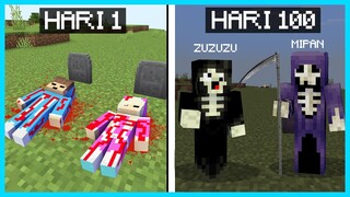 MIPAN & ZUZUZU MATI DENGAN CARA YANG SEDIH BANGET DIMINECRAFT! AKUDAV TAKUT