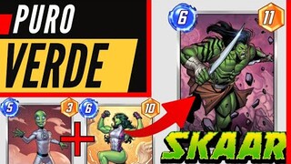 🔴🤢 El MEJOR Nuevo Mazo de SKAAR con SHE-HULK Y LEECH de Marvel Snap 🤢🔴