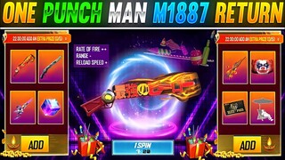 One Punch Man M1887 Return | One Punch Man M1887 Gun Skin Return Date | Tonight Update Free Fire