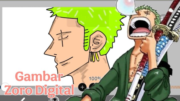Zoro Art Digital Drawing