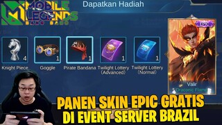 EVENT SKIN EPIC & HERO GRATIS SERVER BRAZIL TANPA VPN - PLAYER GRATISAN AUTO MENANGIS MELIHAT INI