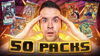 Opening 50 VINTAGE Yugioh Packs For EPIC Yugioh Cards!