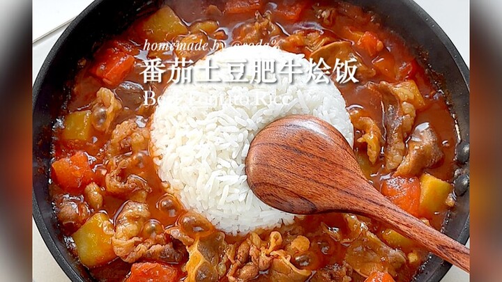 Who else gets it?! Eating this 8 times a week and still can’t get enough 🔥 Tomato, Potato & Beef Ric