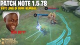 RUBY BUFF, LING BUFF, GLOO BUFF, ALPHA NERF - PATCH NOTE 1.5.78 ADVANCE SERVER MOBILE LEGENDS