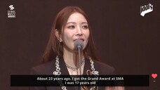 BoA winning Legend Artist Award at 32nd Seoul Music Awards