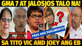 GMA 7 AT JALOSJOS TALO NA! TVJ UMAANI NG SUPORTA. REACTION VIDEO