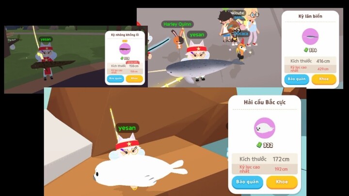 Play Together | Highlight câu cá, kỳ nhông khổng lồ và em hải cẩu thứ 5 về đội.