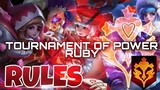 RULES of Tournament of Power RUBY | R1 | Ruby Tournament | Mobile Legend