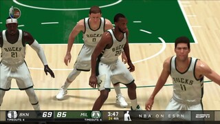 NETS AT BUCKS I 4TH QUARTER HIGHLIGHTS I NBA REGULAR SEASON I OCTOBER 19, 2021 I NBA2K21